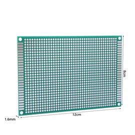 YWBL-WH Double Sided PCB Tinned Circuit Board 8 x 12 cm Pack of 10