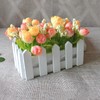 Wooden Picket Fence Flower Plant Pot Window Box DIY Plant
