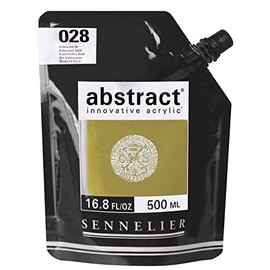 Sennelier Abstract Acrylic Paint Pouch, 500ml, Iridescent Gold