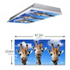 2 Pcs Fluorescent Light Cover for Classroom - Funny Giraffe