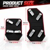 Non-Slip Aluminum Car Pedal Covers for Automatic & Manual Cars
