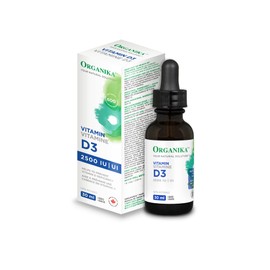 Organika Organika Vitamin D3 Liquid 2500IU- Olive Oil Base, Immune System Support- 30ml