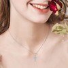 TIZU Women's Cross Necklace, CZ Cross Pendant Necklace Made of