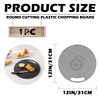ZJIVQO Round Cutting Board Plastic Chopping Board with Hanging Hole