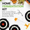 Fermenter lids - Home Fermentation Kit With 4 Wide Mouth
