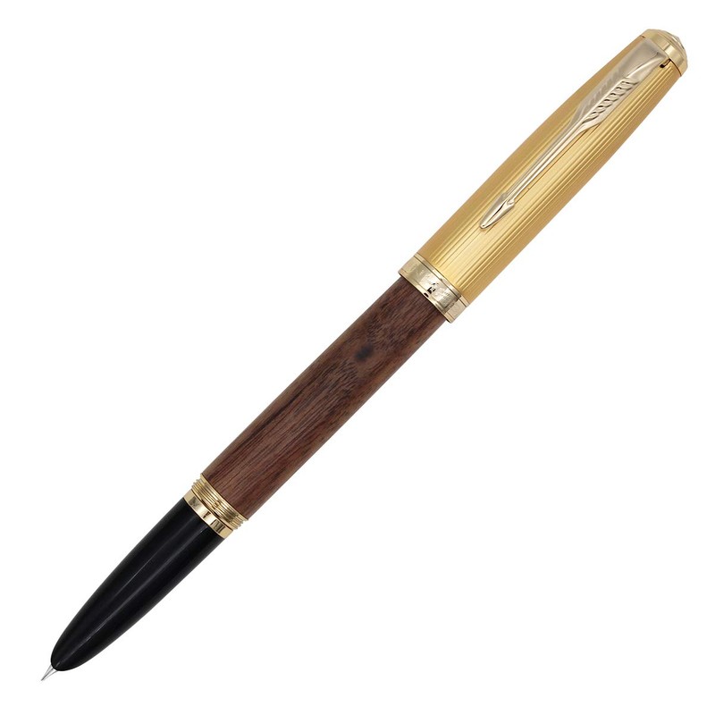 Ranvi Jinhao 85 Fountain Pen Extra Fine Nib 0.38mm(Walnut)