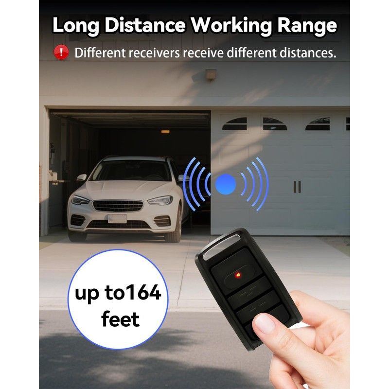 O3T-BX O3T-A 315/390Mhz Dual Frequency Auto-Seek Overhead Garage Door Opener,