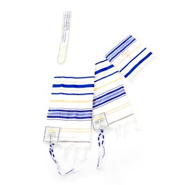 LINGIKH 1Pc Prayer Shawl Morning Prayer Shawl Prayer Scarf Prayer Religious Scarf 50cmx180cm (宝蓝)