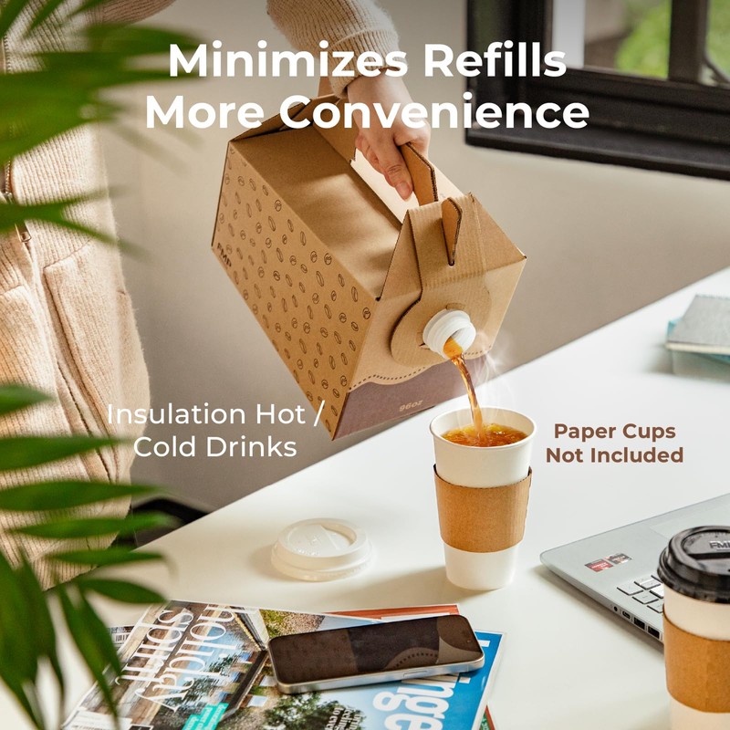 Fit Meal Prep 5 Pack 96 oz Disposable Coffee Dispensers