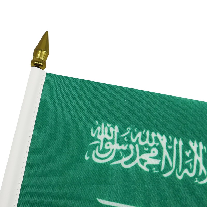Saudi Arabia Table Flag 4'' x 6'' - Saudi Arabian