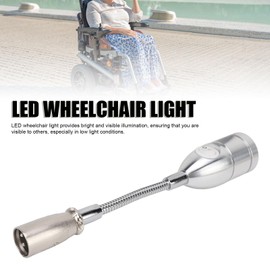 Saluaqui Universal LED Wheelchair Light, Adjust Angle 3 Pin XLR Head Electric Wheelchair Light for Night Use, Accessory for Wheelchairs