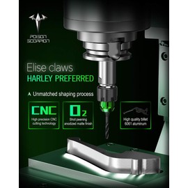 POISON SCORPION Black Motorcycle Brake Clutch Levers Adjustable H1-525 Compatible with FLHTC FLHTP FLHT FLHTCU FLTRX FLTR FLTRU FLHRC FLHR FLHPE FLHP FLHX FLHTK FLHXXX FLHTCUTG