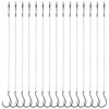 CWSDXM Circle Hooks Rigs, 15pcs Fishing Leader Rigs with Steel