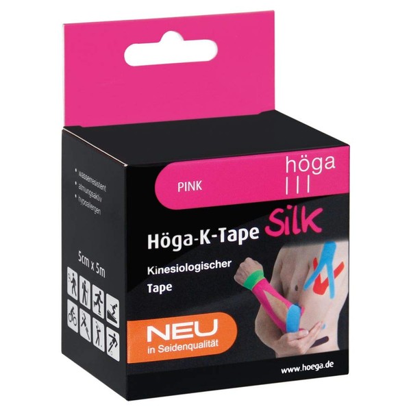 Höga-K-Tape-Silk Kinesiology Tape in Silk Quality 5 cm x 5