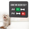 EliteSign Dog Feeding Reminder Sign with Magnet, Pet Feeding Tracker