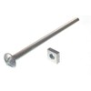 Roofing Bolt Kreuzschlitz 6Mm M6 x 100mm Länge BZP Mit Platz Nuts 4er Pack