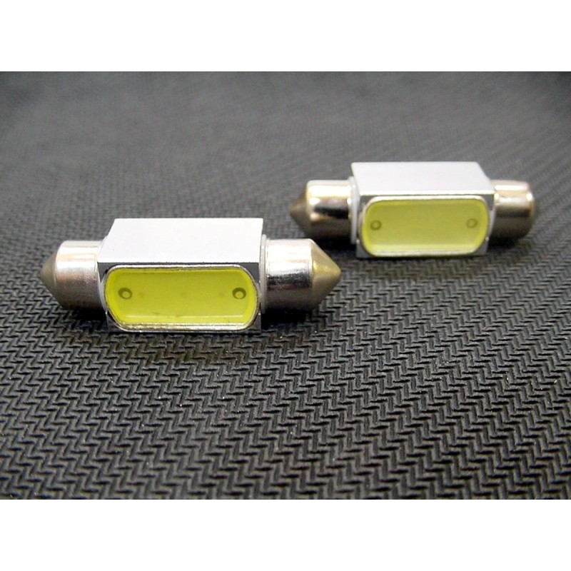 Lumiglow 36mm Cool White Interior Courtesy Dome Light Bulbs LEDs