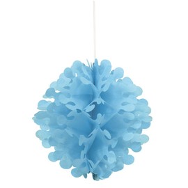 Unique Party 63231 - 30cm Flutter Baby Blue Tissue Paper Ball