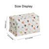 Quilted Makeup Bag, Cute Floral Cosmetic Bag for Women, Cotton