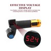 E Throttle 22mm Twist Throttle Accelerator with Switch LED Voltage