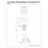 Kingston Brass K511PN Heritage Dishwasher Air Gap, Polished Nickel