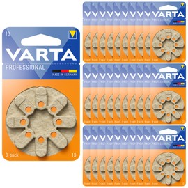 Varta Size 13 Mercury-Free 1.45V Hearing Aid Batteries - Multiple Quantities Available (48)