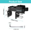 Liznkjious Chain Link Gate Latch, Strong Arm Double Gate Latch