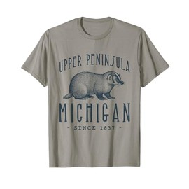 UPPER PENINSULA BADGER MICHIGAN WILDLIFE T-Shirt