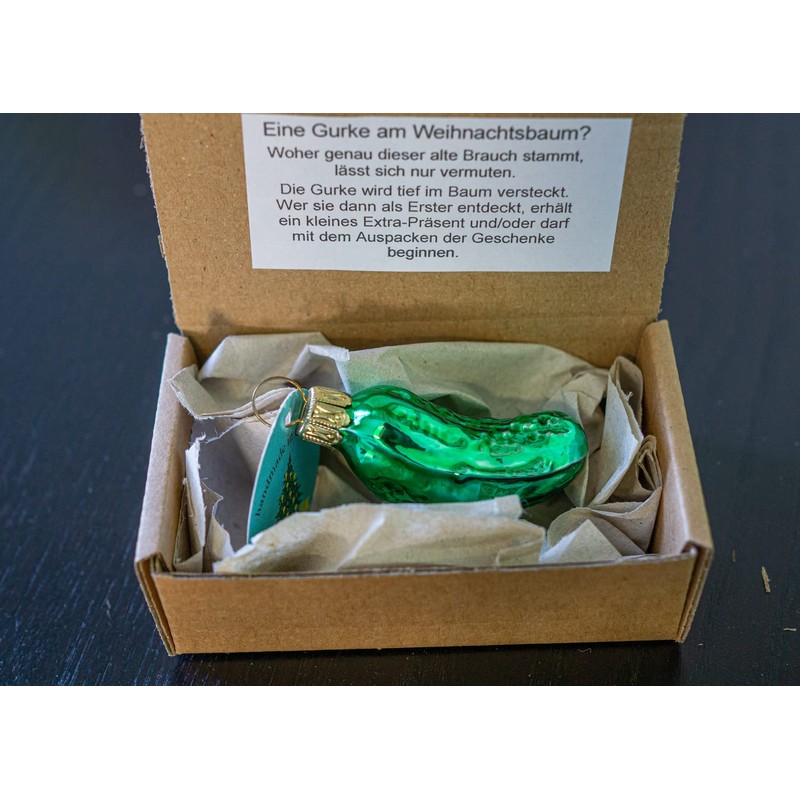 Thüringer Weihnacht Glass Christmas Pickle