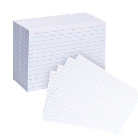 300 PCS Ruled Index Cards, 4x6 Inches White Lined Note Flash Cards,150GSM Heavy Index Note cards Flashcards for Studying,Office,School and To Do List