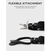 Kohentact Men's Braces with Clip and Button Fastening, Includes 6