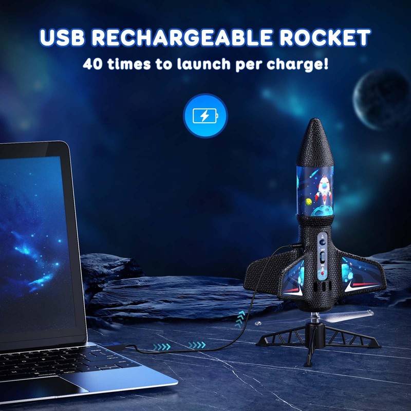 Rocket Launcher for Kids with Launch Set Up to 200