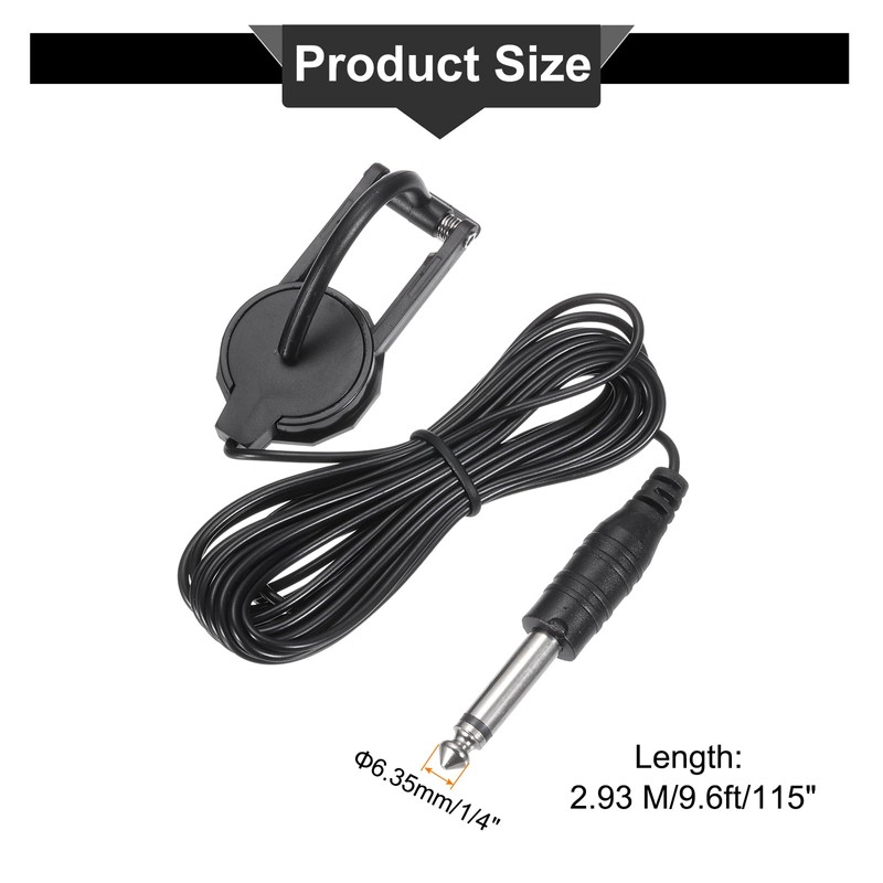 QUARKZMAN Clip Violin Pickup with 6 mm Plug Instrument Violin