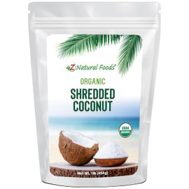 Organic Shredded Coconut - Unsweetened Macaroon Cut - Finely Cut Dried Flakes For Baking, Snacks, & Recipes - Raw, Vegan, Gluten Free, Non GMO - 1 lb