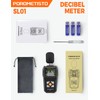 Decibel Meter, POROMETISTO SL01 Digital Sound Level Meter, 30-130dB SPL