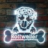 ADVPRO Name Personalize Rottweiler RGB Dynamic Glam LED Sign Cut