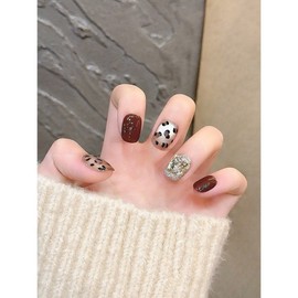 FAINAL SENSE Red color wearable nail tip Wearable artificial nail Luxurious wearable artificial nail, 1 piece, SG995-S / FAINAL SENSE 레드 컬러 착용형 네일팁 착용형 인조네일 고급스러운 착용형 인조네일, 1개, SG995-S