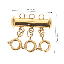 DOITOOL Spring Clasp Necklace Connector Layering Clasp for DIY Jewelry Making for Necklaces Bracelets for Multi Strand Designs