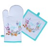 AMOUR INFINI Pot Holders and Oven Mitt Heat Resistant Non