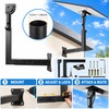 Adjustable Starlink Gen 3 Wall Mount, Telescoping Metal Support Arm