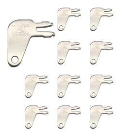 Jegruda Ignition Keys 10 Pack 8H5306 Master Disconnect Key for Caterpillar CAT Equipment Battery Disconnect and Older Ignitions