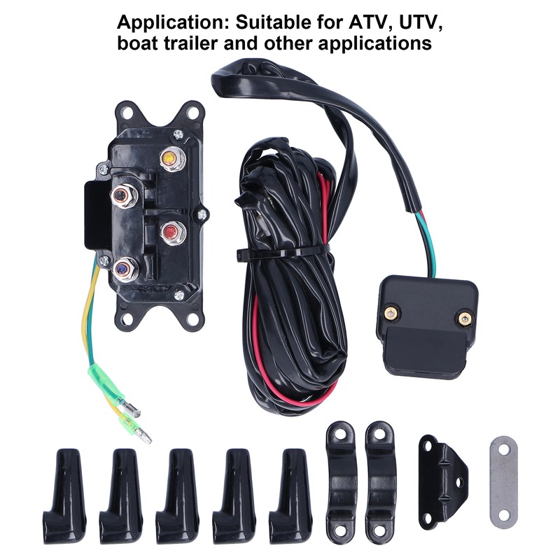 12V 250A Winch Solenoid Relay Contactor Switch Mounting Brackets Kit