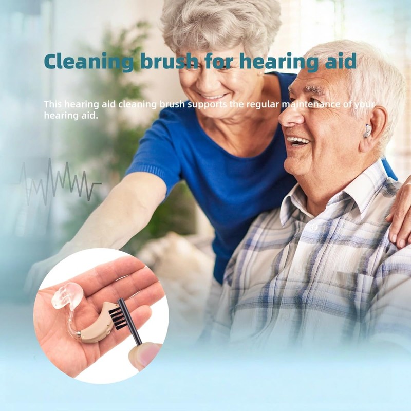 Pack of 10 Cleaning Brush for Hearing Aids, Nylon Hearing