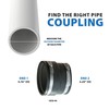 Fernco P1070-44 Flexible PVC Corrugated Pipe Coupling for ADS and