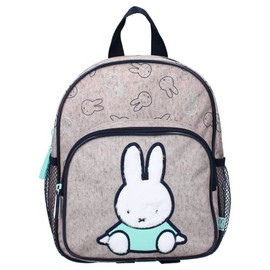 mybagstory - Backpack - Miffy - Child - School - Primary School - Nursery - Day Care - Nursery - Unisex School Bag - Size 29 cm - Adjustable Straps, gray