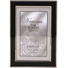 Lawrence Frames Silver Plated 4 by 6 Metal with Black