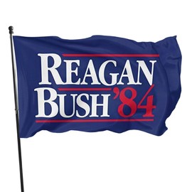 ~ Reagan Bush 84 Campaign Blue Flag Banner President 3x5Feet