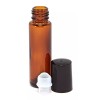 Global 10ml Amber Glass Roll-on Bottles , Glass Roller Ball,