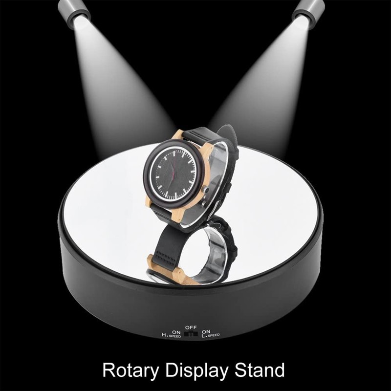 Mirror Surface 360° Rotary Display Stand Adjustable Rotating Speed Turntable
