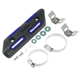 Motoforti Blue Motorcycle Heat Shield Kit Exhaust Pipe Cover Muffler Silencer Pipe Protector for Yamaha YZF250 YZF450 for Kawasaki KXF 250 450 for Honda CRF250